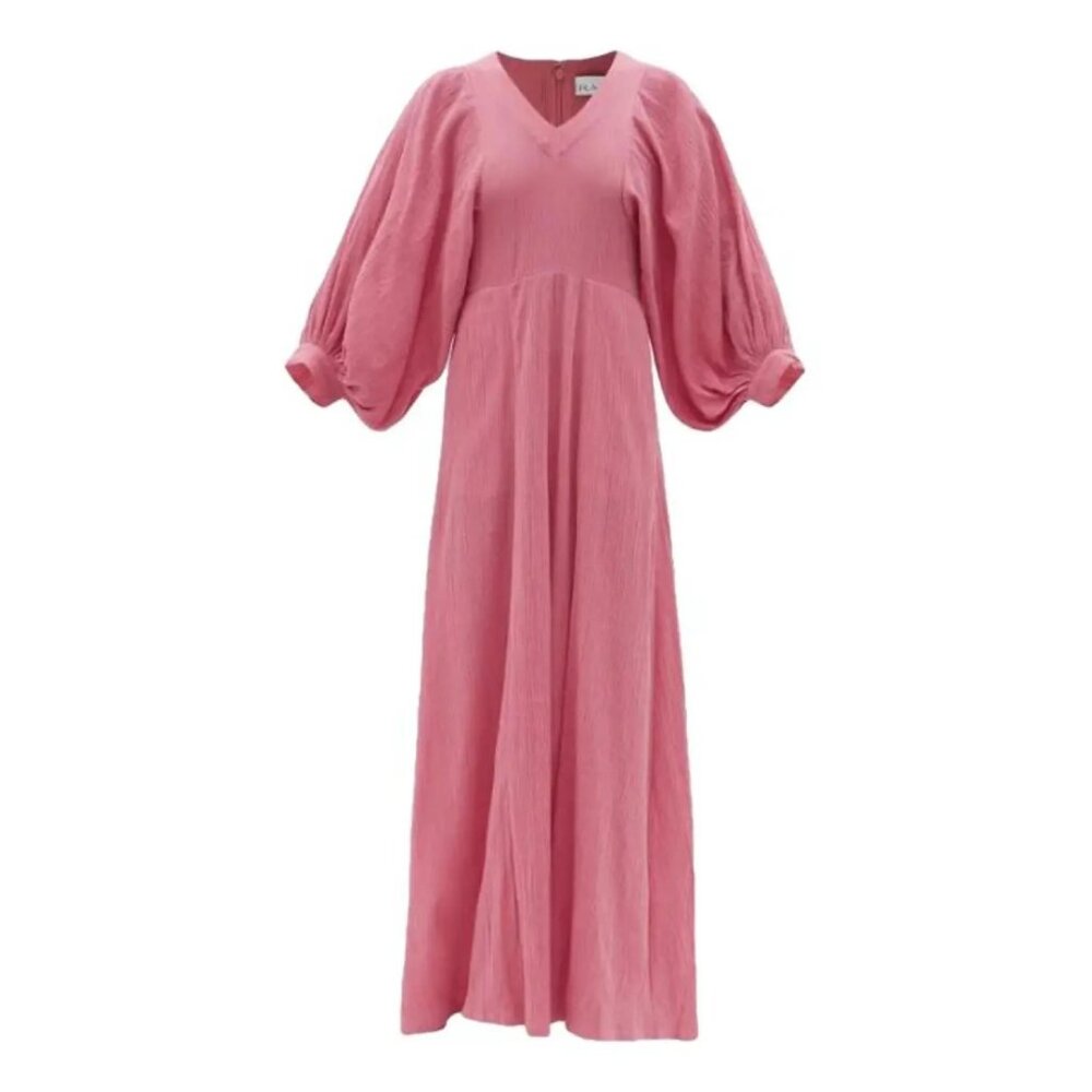 RAEY long fuchsia day dress UK 10 - Picture 2 of 7